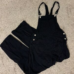 Forever 21 Black Overalls